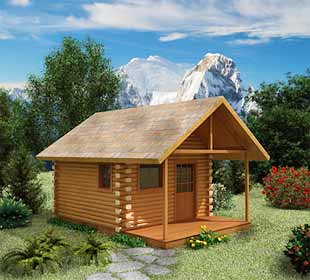Small Log House